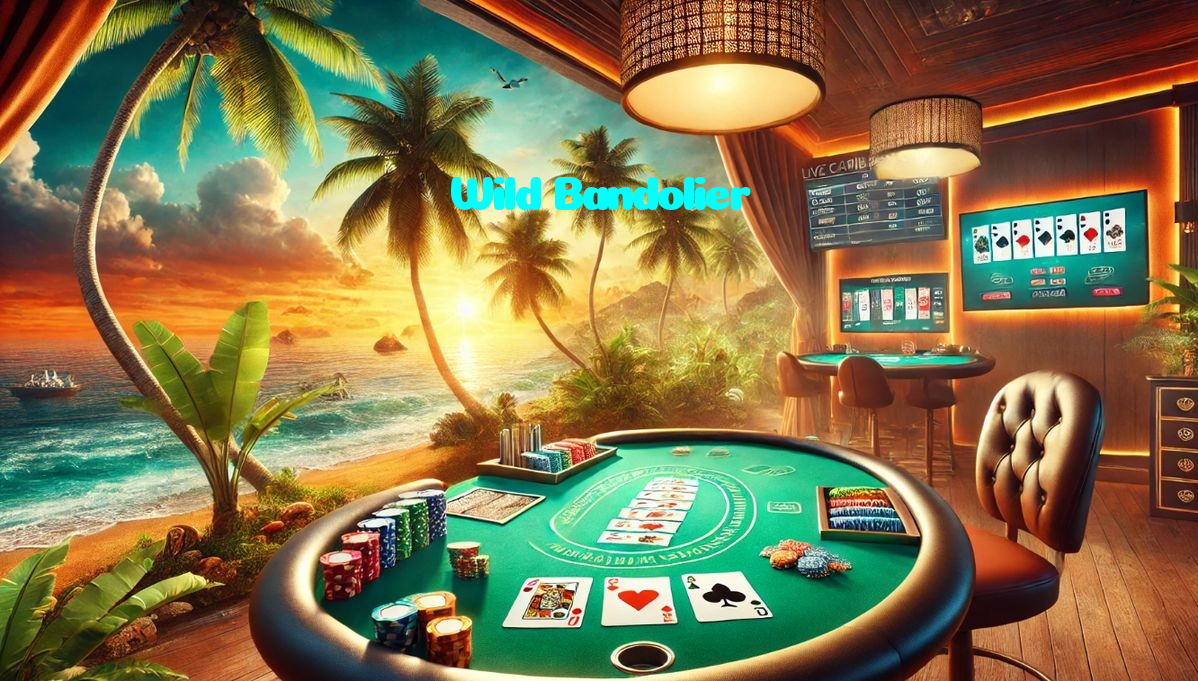 Wild Bandolier casino presented on mobile device in Pakistan with slots and live games